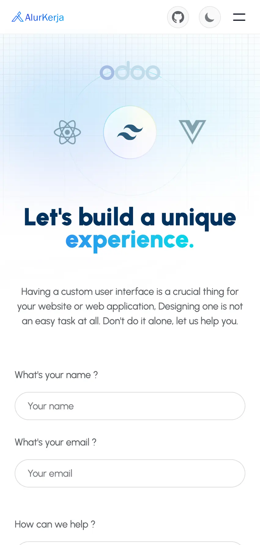 tailus contact screenshot