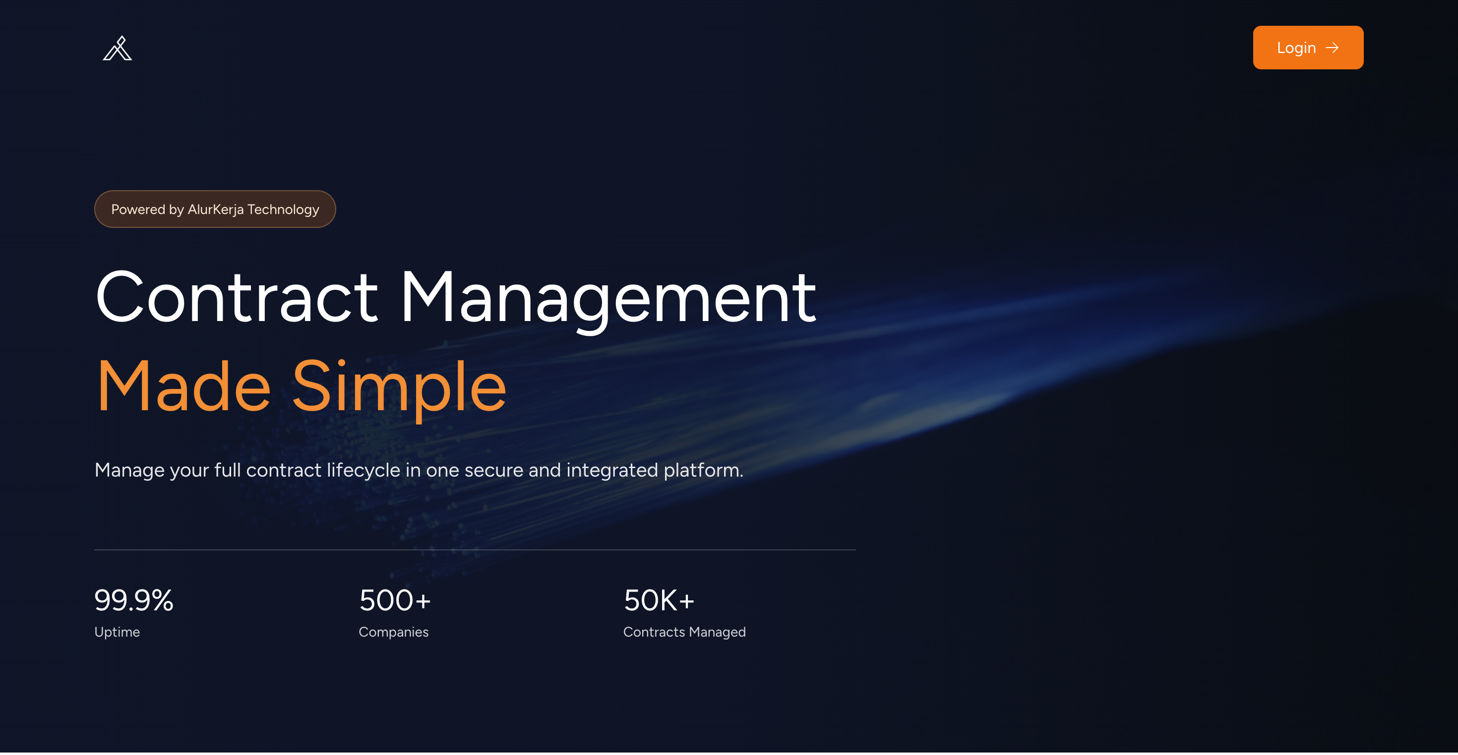 AlurKerja contract lifecycle management and contract approval interface